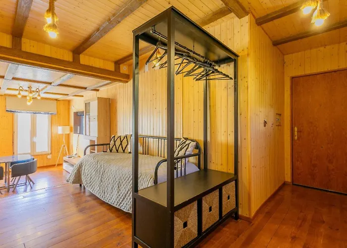 Apartamento De Madera Muy Cálido Con Buenas Vistas Y Wifi